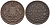 ВОСТОЧНО-ИНДИЙСКАЯ КОМПАНИЯ 1/12 АННА = 1 ПАЙ 1835 ДИАМЕТР 17,5 ММ., CALCUTTA MINT KM 445 медь 100-351