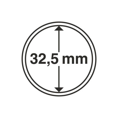 Капсулы круглые – 32,5 мм, упаковка 10 шт. Leuchtturm. 308039