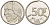 БЕЛЬГИЯ 50 ФРАНКОВ 1993 BELGIE, БОДУЭН I (1951-1993) KM 169 никель 4391-216