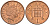 Великобритания 1 пенни 2000 Елизавета II (1952-2022) KM 986, Spink 4710 (B5) сталь плакированная медью 4609-551