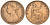 Великобритания 1/2 пенни 1888 Виктория (1837-1901) KM 754, Spink 3956 бронза 4616-654