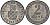 Хорватия 2 куны 1941 королевство KM 2 цинк aUNC 177-1452