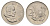 ЮАР 20 центов 1965 Ян ван Рибек (1619-1677), Suid Africa, легенда на африкаанс, цветок протея KM 69.2 никель 4693-652