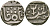Индия, Гвалиор 1 рупия 1225 JAYAJI RAO (1259-1304) (1843-1886) KM 28 серебро 00-00