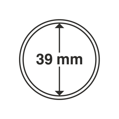 Капсулы круглые – 39 мм, упаковка 10 шт. Leuchtturm. 315148