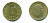 Италия 200 лир 1978 R, шестерня KM 105 алюминиевая бронза 59-1046