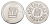Германия жетон в 1 "стакан пива" ND диаметр 24 мм, вес 1,1 гр алюминий UNC 4638-833