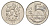 Чехия 5 крон 1996 чешский лев, Карлов мост KM 8 сталь плакированная никелем 4546-1126