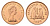 Фолклендские острова (Фолкленды) 1 пенни 1980 KM 2 бронза UNC 4669-353