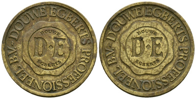 Нидерланды жетон ND жетон кофемашины - Douwe Egberts латунь 4167-414