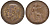 Великобритания 1 пенни 1921 Георг V (1910-1936) KM 810, Spink 4051 бронза 4123-1133