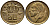 БЕЛЬГИЯ 50 САНТИМОВ 1958 BELGIE KM 149.1 бронза 4392-822