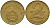 Венгрия 2 форинта 1972 ВР KM 591 латунь UNC 4150-646