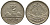 Гватемала 1/4 реала 1896 5 звезд, Испанское правление KM 162 серебро 4532-225
