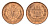Афганистан 2 пула 1937 AH 1316, год-тип KM 936 бронза UNC 5010-1414
