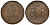 Россия, Сибирские монеты 10 копеек 1774 КМ, желтая Биткин 1031 медь 10-009-64