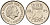 Нидерланды 25 центов 1973 Юлиана (1949-1980) KM 183 никель    4598-469