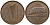 ИРЛАНДИЯ 1/2 ПЕННИ 1946 СВИНЬЯ С ПОРОСЯТАМИ KM 10 бронза 1525-921