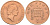 Великобритания 1 пенни 1987 Елизавета II (1952-2022) КМ 935, Spink 4381 (B3) бронза 4588-547