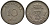 ДАНИЯ 10 ЭРЕ 1955 N; S, ФРЕДЕРИК IX (1947-1972) KM 841.1 медно-никель 4549-869