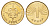 Македония 1 денар 2000 год-тип KM 27 латунь UNC 4688-744