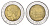 Италия 500 лир 1985 R, Квиринальский дворец в Риме KM 111 биметалл 4704-951