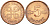 ФИНЛЯНДИЯ 5 ПЕННИ 1963 ПЕРВЫЙ ГОД KM 45 медь 4547-1029