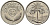Ирак 50 филсов 1975 три пальмы KM 128 медно-никель 4391-1126