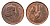 ЮАР 1 цент 1967 Ян ван Рибек (1619-1677), South Africa, легенда на африкаанс, капские воробьи KM 65.1 бронза aUNC 4690-1011
