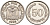 Эквадор 50 сентаво 1963 первый год KM 81 сталь плакированная никелем  UNC 4595-646