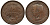 Греция 10 лепта 1869 ВВ, король Георг I (1863-1913) KM 43 медь 4536-611