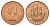 Великобритания 1/2 пенни 1966 Елизавета II (1952-2022) KM 896, Spink 4158 бронза UNC 4119-1227