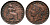Великобритания 1/3 фартинга 1827 Георг IV (1820-1830) KM 703, Spink 3827 медь 1518-1015