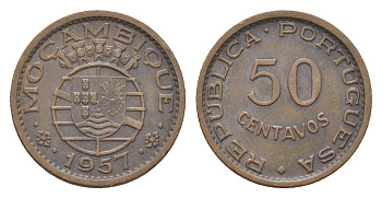 Мозамбик 50 сентаво 1957 KM 81 бронза 4702-762