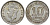 Британская Малайя 10 центов 1943 Георг VI (1937-1952) KM 4a серебро 53-232