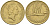 Новая Зеландия 2 доллара 1991 Елизавета II (1952-2022), большая белая цапля KM 79 алюминиевая бронза 59-521