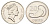 Фиджи 20 центов 1990 Елизавета II (1952-2022), китовый зуб KM 53a сталь плакированная никелем UNC 4698-1213