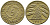 ГЕРМАНИЯ 5 РЕНТЕНПФЕННИГОВ 1924 A, KM 32, J. 308 алюминиевая бронза 4387-1145