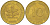 ФРГ 10 ПФЕННИГОВ 1971 J KM 108, J.383 сталь плакированная латунью 3996-623