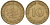 ФРГ 10 пфеннигов 1950 J KM 108, J. 383 сталь плакированная латунью 4132-532