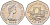 Джерси 50 пенсов 1994 замок Гросне, Елизавета II (1952-) KM 58.1 медно-никель UNC 4583-614