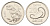 Фиджи 20 центов 2012 Елизавета II (1952-2022), китовый зуб KM 334 сталь плакированная никелем UNC 4698-1232