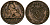 Бельгия 2 сантима 1876 Belges, Леопольд II (1865-1909) KM 35.1 медь 4548-544