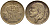 БЕЛЬГИЯ 50 САНТИМОВ 1954 BELGIE KM 145 бронза 4392-764
