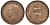 Великобритания 1 пенни 1947 Георг VI (1936-1952) KM 845, Spink 4114 бронза 4131-442