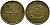 ГДР 20 пфеннигов 1969 А, первый год KM 11 латунь UNC 4397-227