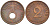 ГЕРМАНИЯ 2 РЕЙХСПФЕННИГА 1937 A KM 90, J. 362 бронза 261-853