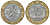 Франция 10 франков 1989 тип гений Бастилии KM 964.1, Le Franc 375.3 биметалл 45-612