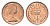 Великобритания 1/2 пенни 1976 Елизавета II (1952-2022) KM 914, Spink 4239 бронза UNC 4696-738
