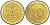 ФРГ 10 ПФЕННИГОВ 1979 F KM 108, J. 383 сталь плакированная латунью 219-525